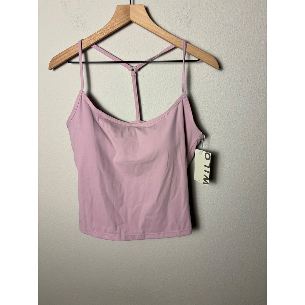 ☀️ Wilo The Label Y Back Tank Mauve Pink Activewear Camisole W6T409-MAU-XL NWT